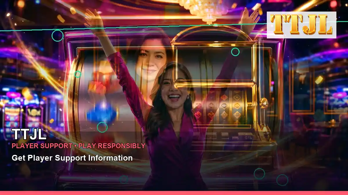 TTJL play phone mobile casino games featuring an adult Filipina casino host with a centered composition