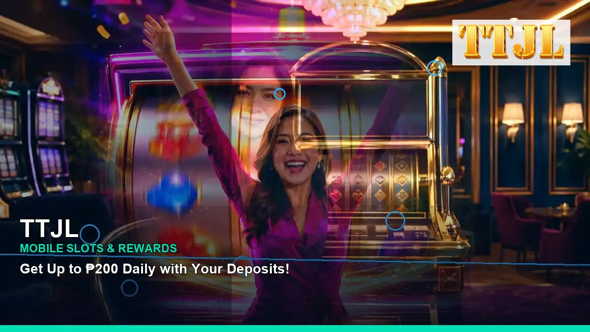 TTJL high-energy mobile casino app in a right close-up layout for Philippine players