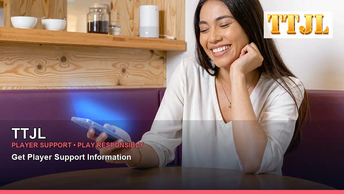 TTJL casino payment methods featuring an adult Filipina casino host with a light streams composition