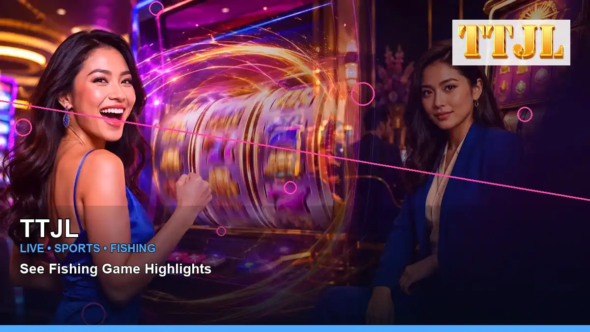 TTJL TTJL treasure boat fishing information for Philippine users scene with left-framed neon jackpot slot games for players